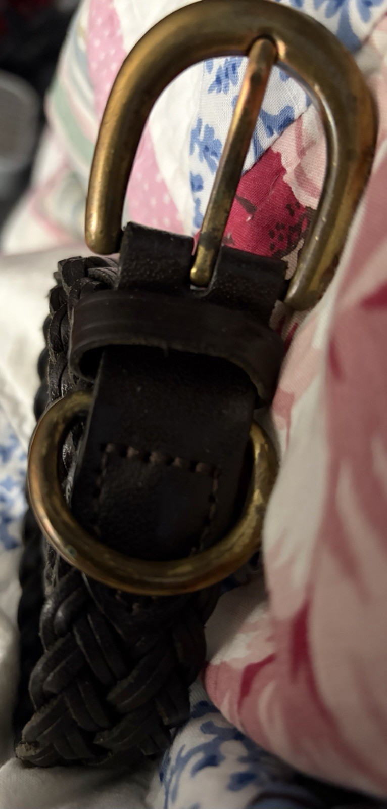 Braided Leather Belt 40 Inches