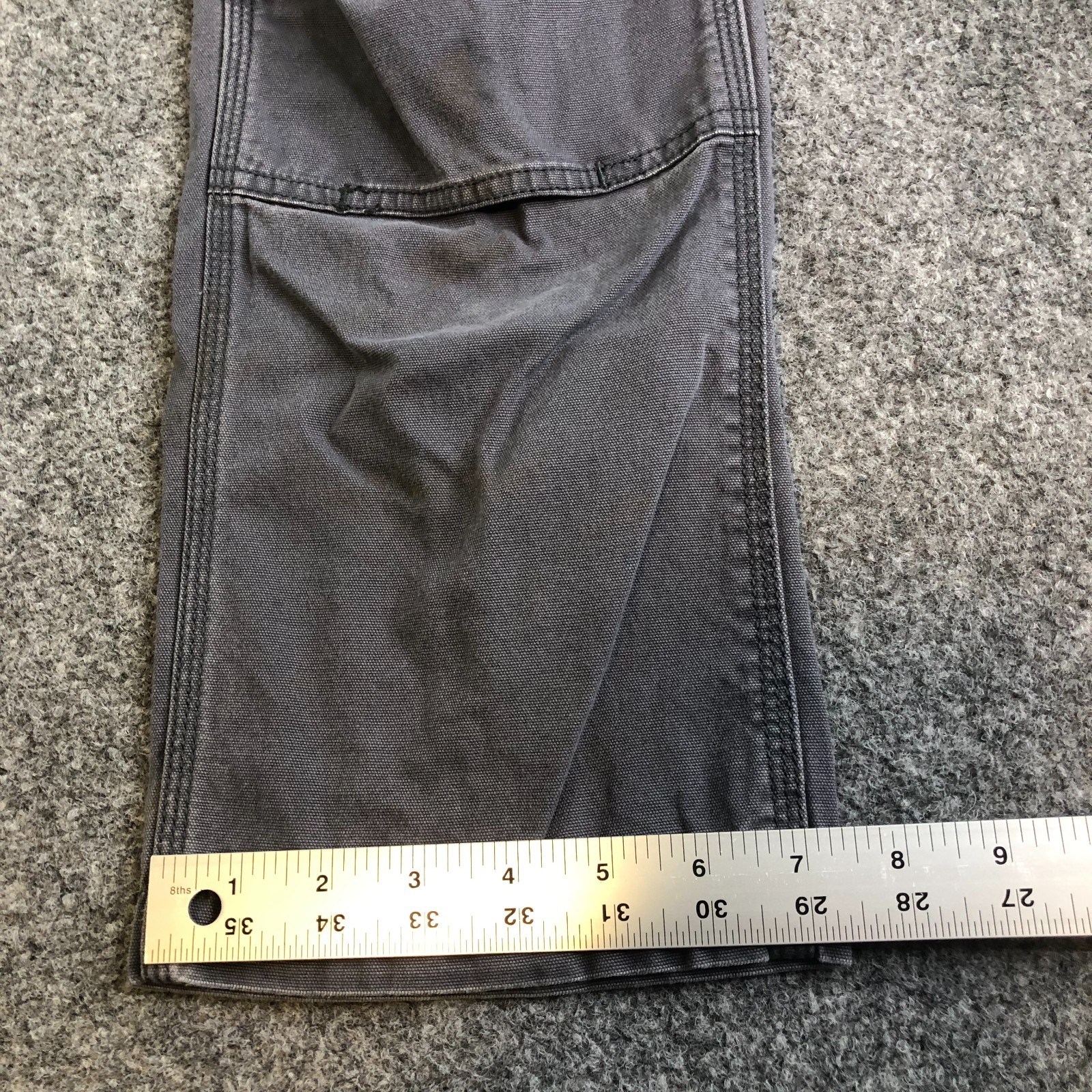 Carhartt Double Knee Pants Mens 30×30 Blue Distressed Relaxed Flex Grunge Baggy