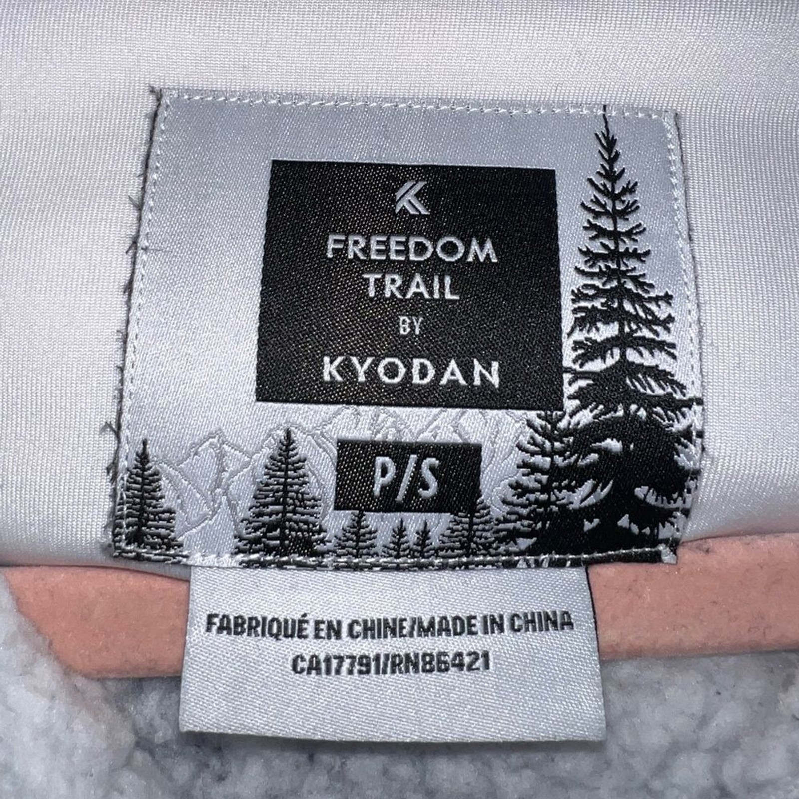 Kyodan Freedom Trail Sherpa Lined Hoodie Jacket Gray Full Zip Women’s P/S
