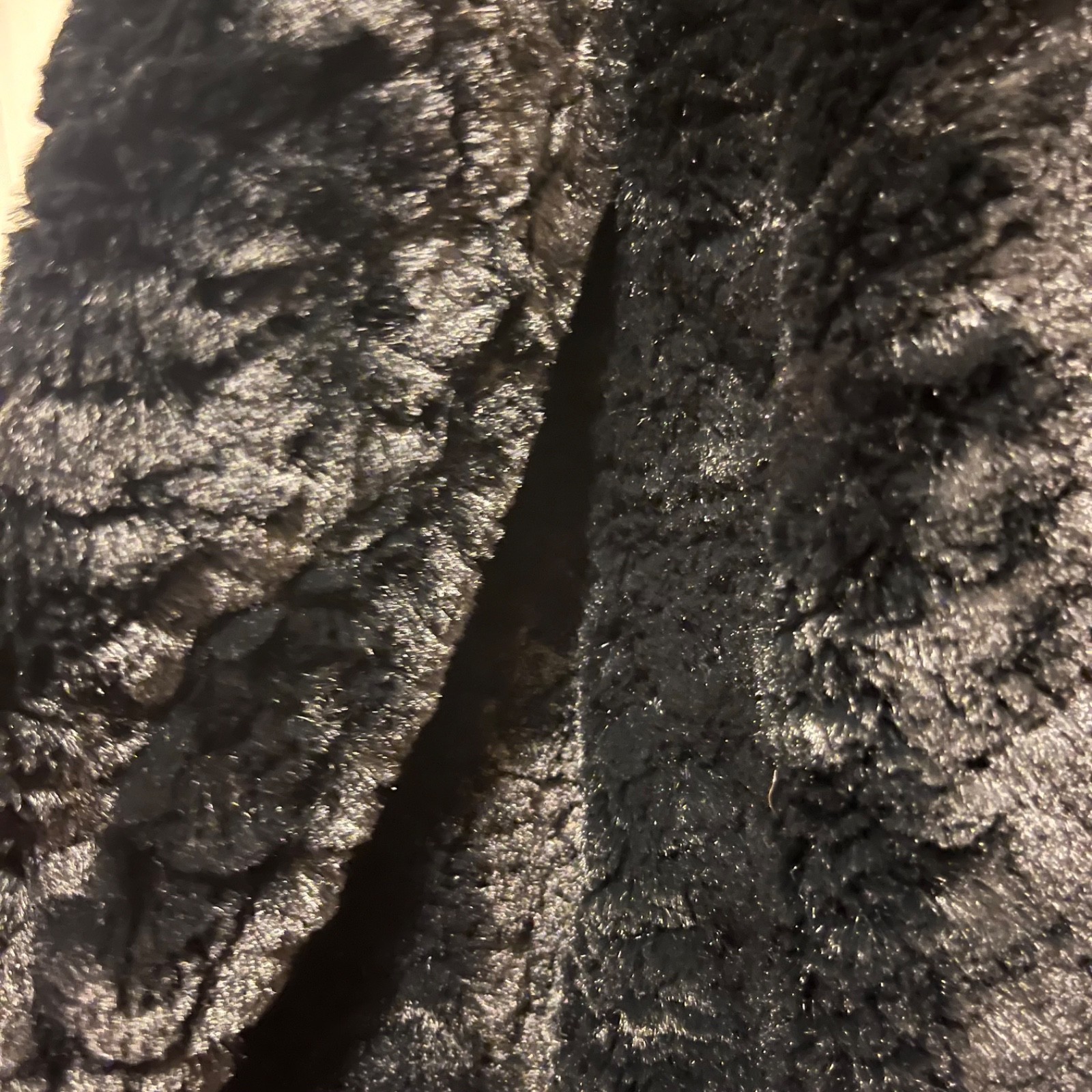 Xhilaration Faux Fur Jacket Womens M Black Lined Long Sleeve Open/no closure