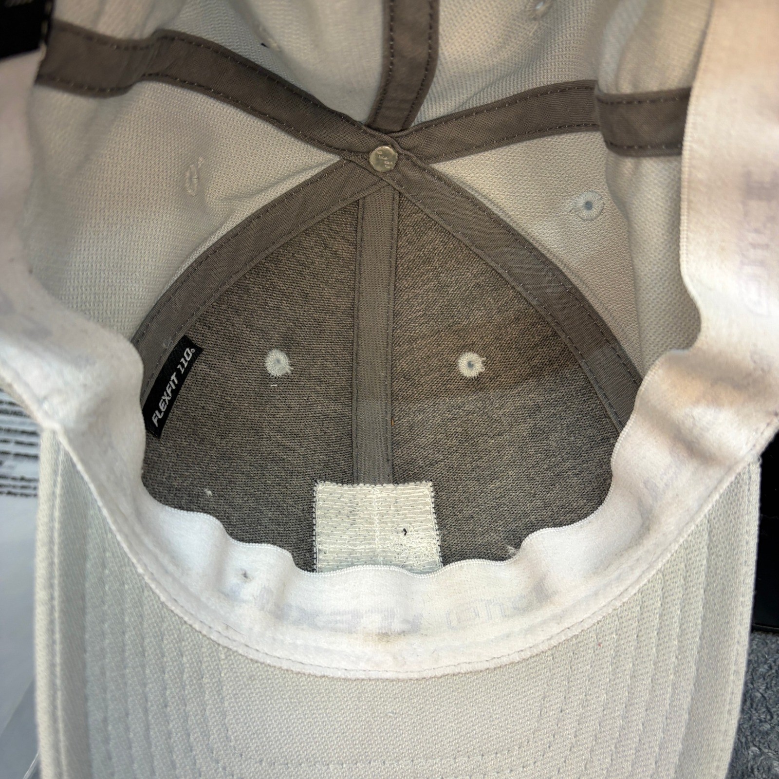 TravisMathew Hawaii Palm Tree Snapback Hat Beige Flexfit 110 Tech Cap Mens OSFM