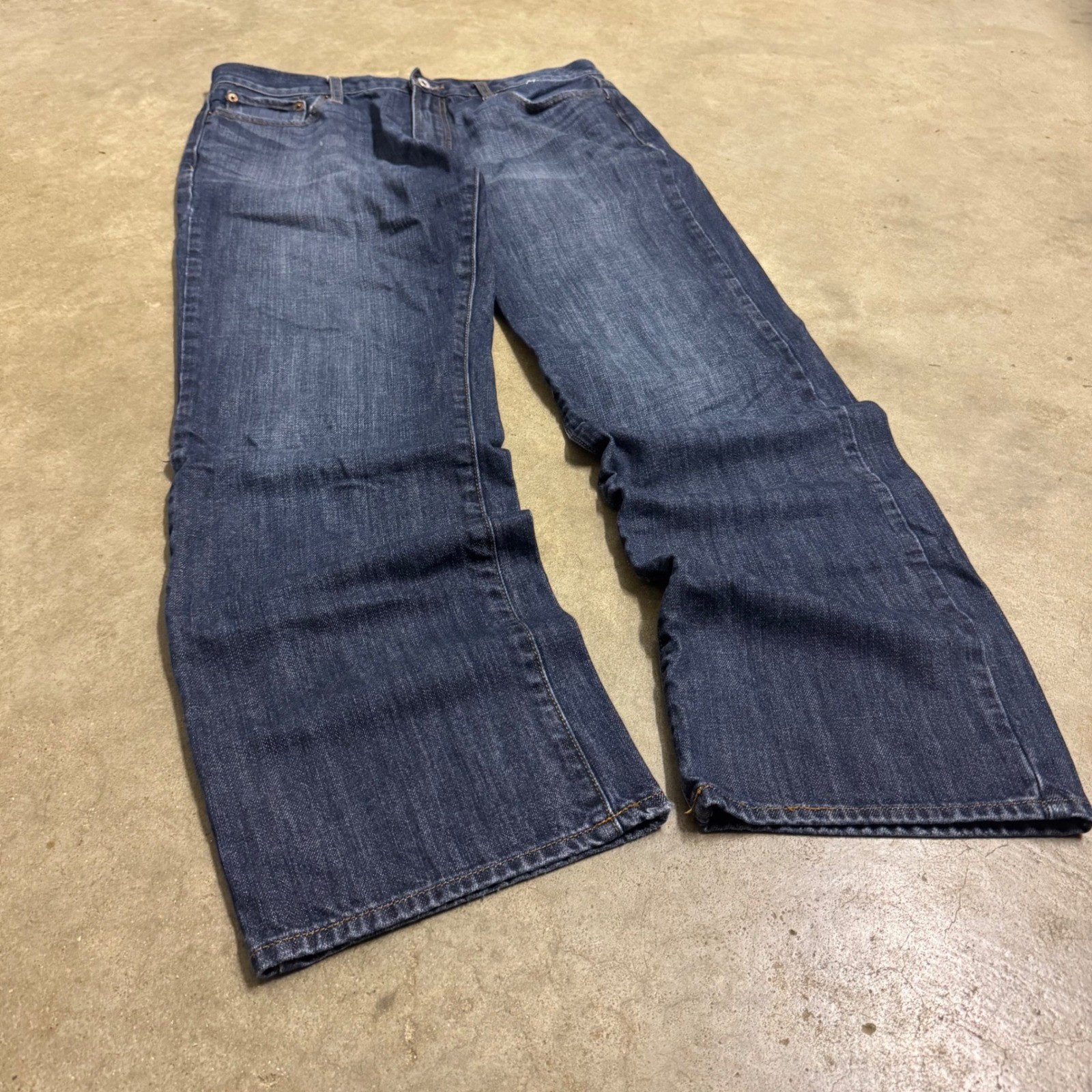 Lucky Brand 101 Jeans Relaxed Straight Leg Dark Wash Denim Mens 34