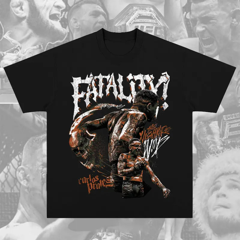 Carlos Prates Fatality T-Shirt UFC Carlos Prates The Nightmare Tee Ultimate