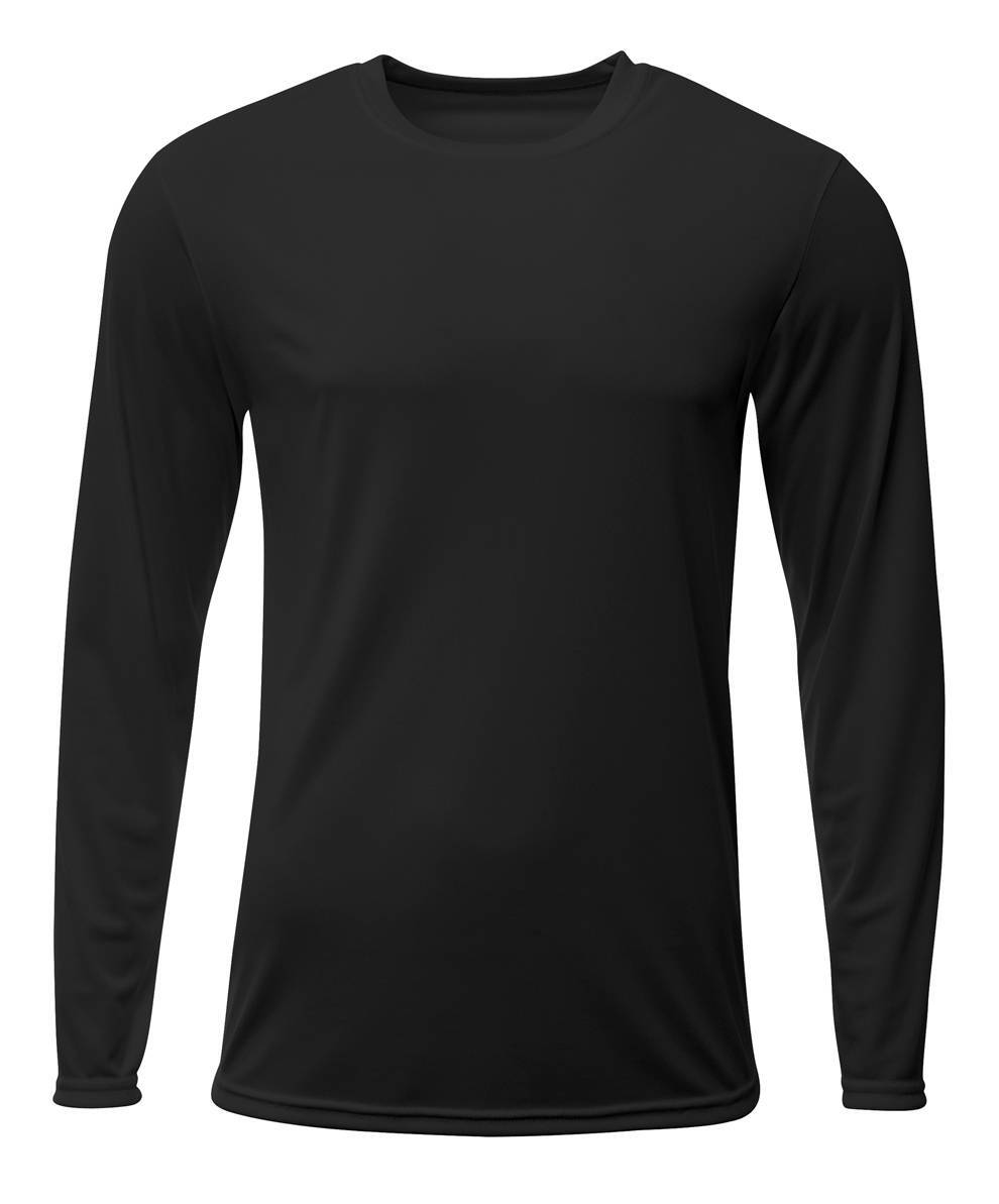 5 PACK OF A4 100% 3.5oz Polyester Fabric Sprint Long Sleeves T-Shirt – N3425