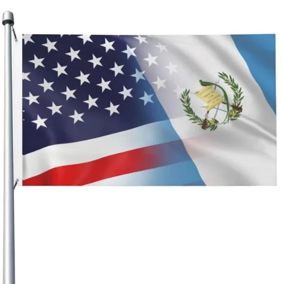 Bandera de Guatemala/USA conbinada 3X5 Ft indoor outdoor banner