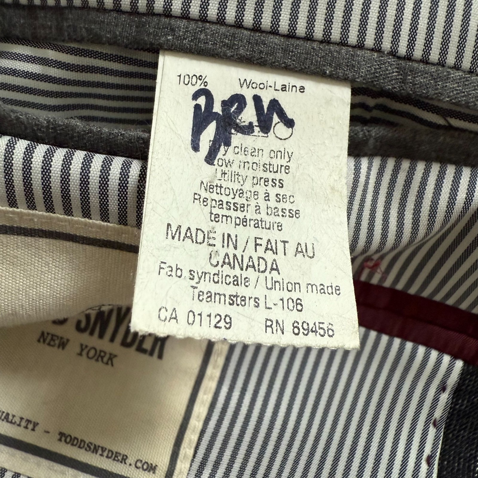 Todd Snyder 100% Wool Vitale Barberis Canonico Mayfair Fit Blazer Jacket 42L