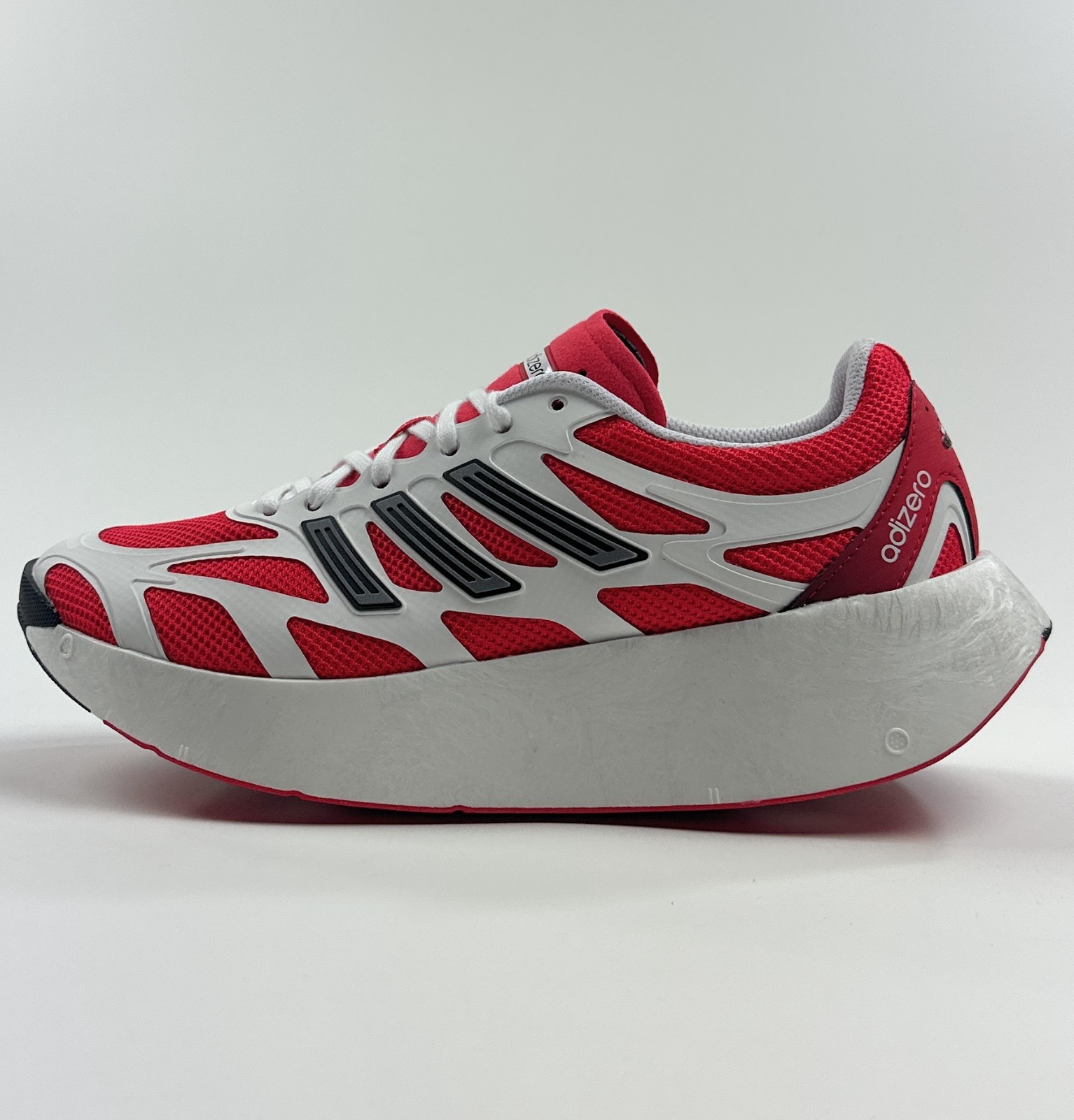 adidas Adizero Aruku White Pure Ruby Red Mens 8 Shoes Athletic Running JI0308