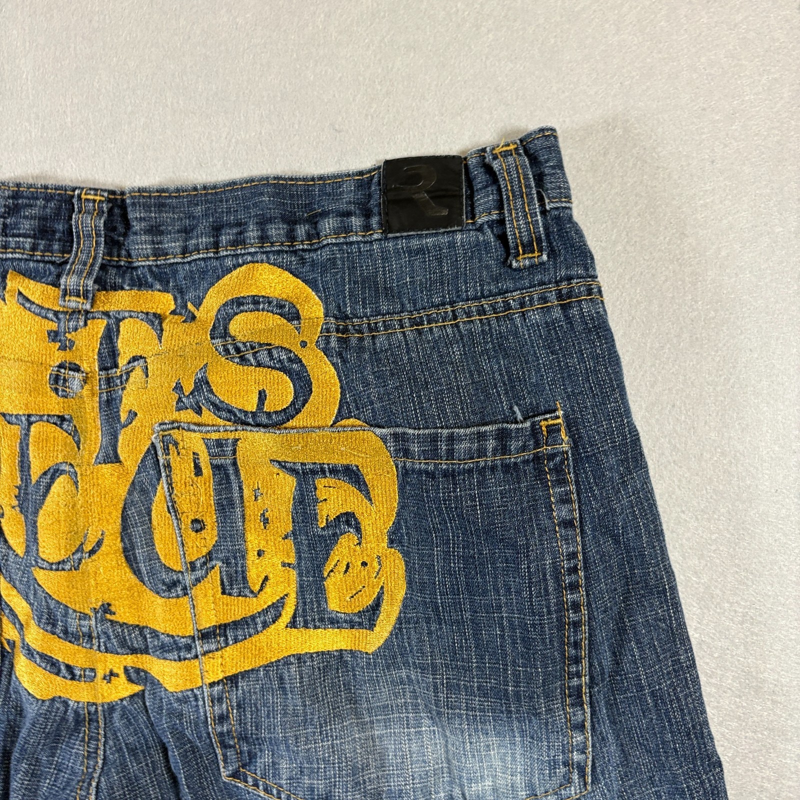 Refuse Denim Straight Leg Jeans W36 L32 Fits Like 34X31 Blue Wash Streetwear