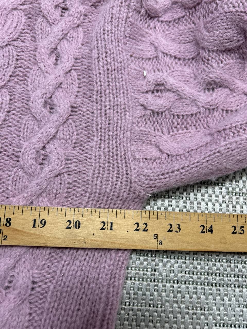 Vince Sweater Womens Small Pink Alpaca Blend Cable Knit Pullover *