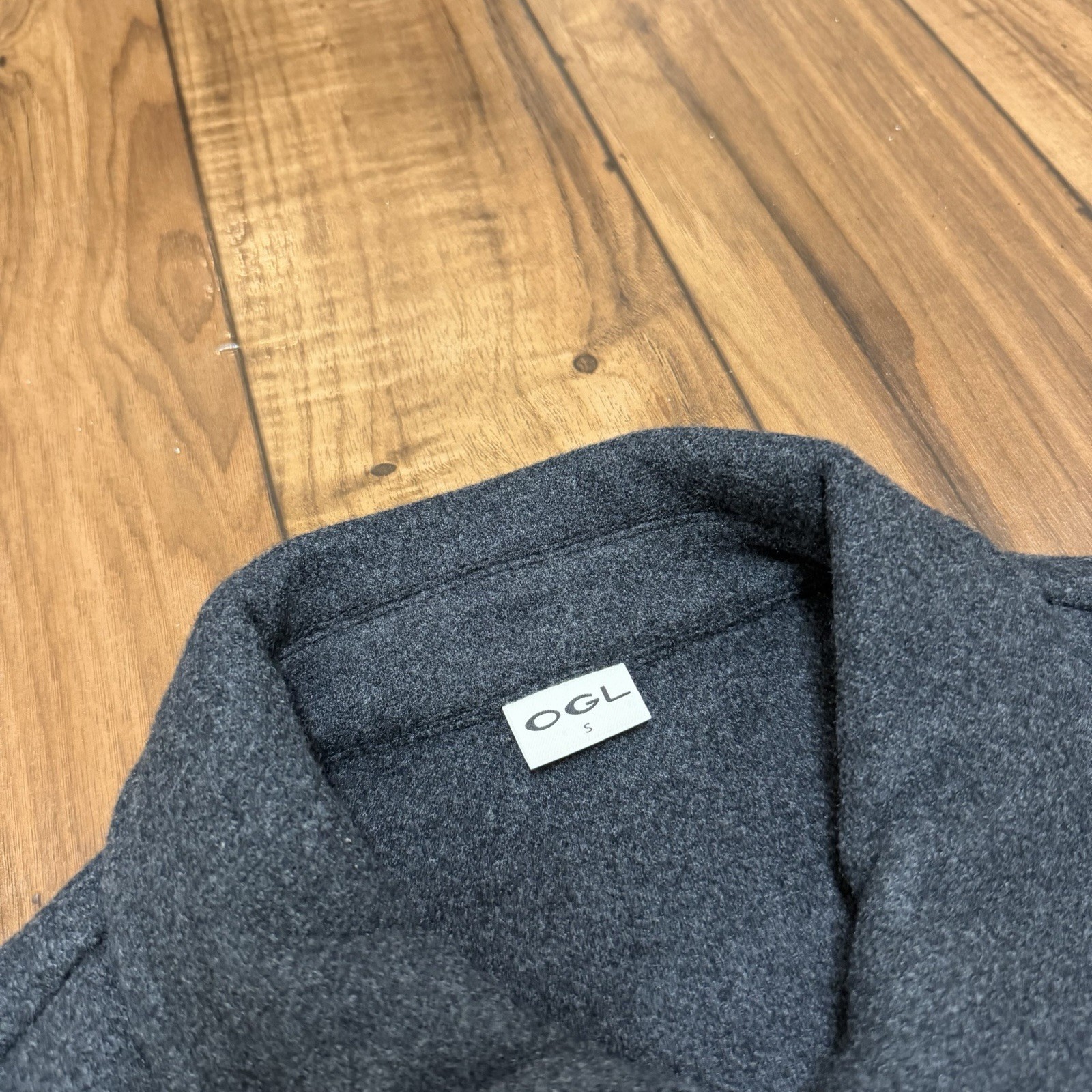 NEW OGL Full Zip Up Jacket Business Casual Gray Soft Womens Small