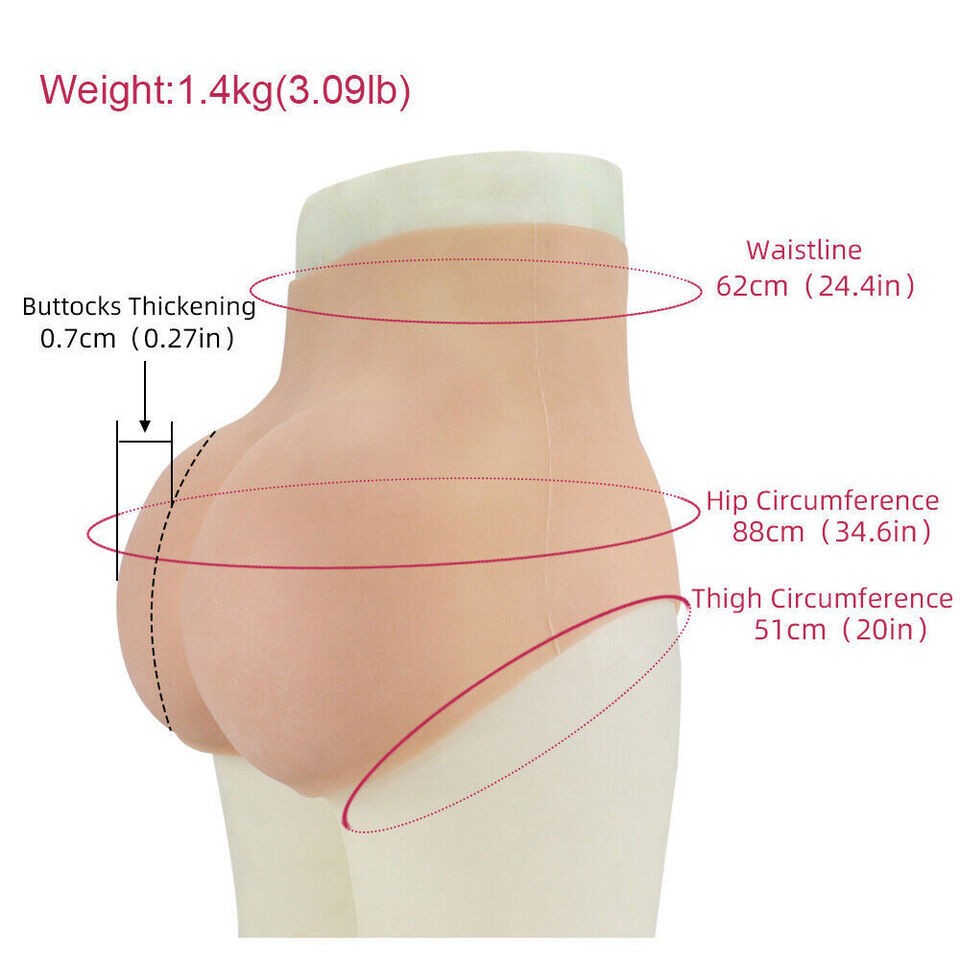 Silicone Breast Forms+Silicone Fake vagina Panties For Transgender Crossdresse