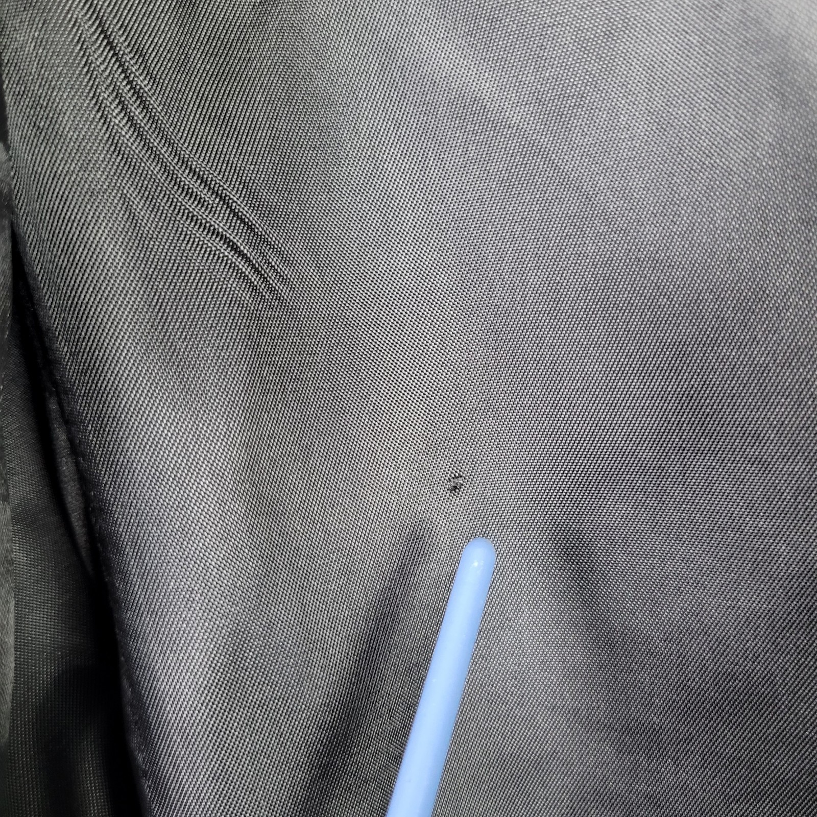 Vtg Cabrini Mens S Blue Black Twill Smooth Sport Coat Moleskin Feel