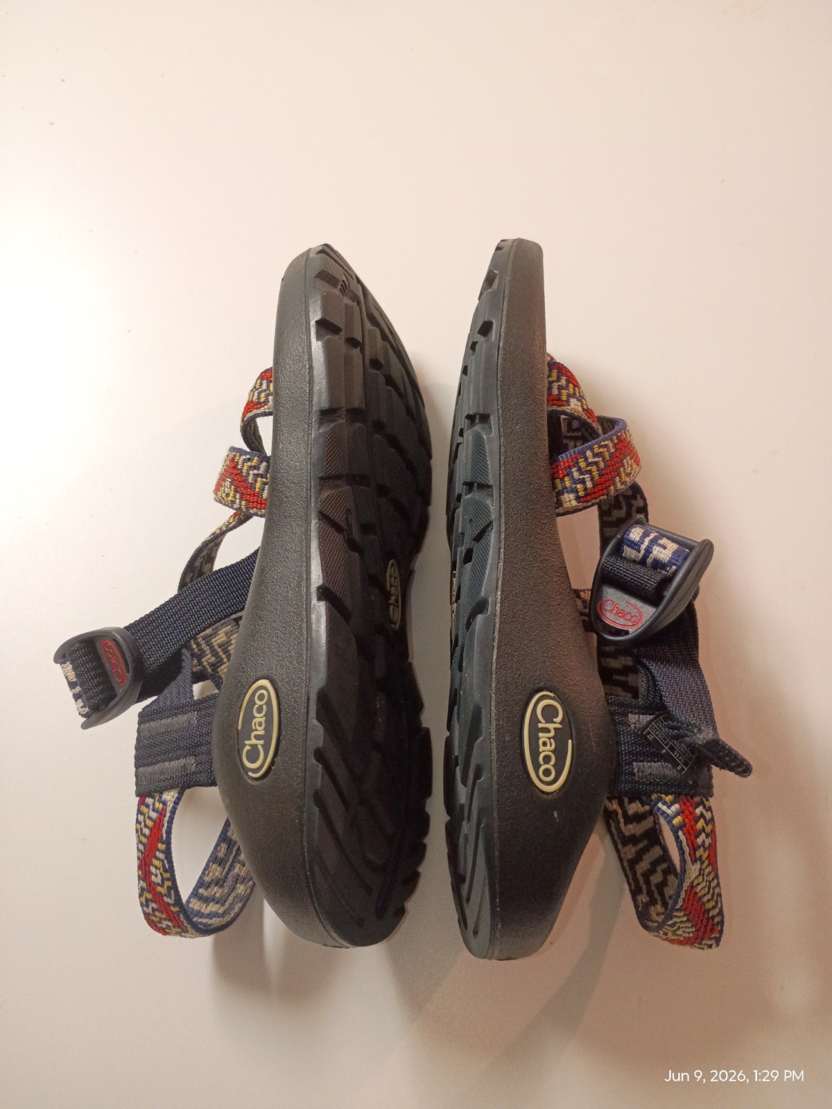 Classic Chaco ZX/2 Women’s Size 6 Blue Red Yellow Outdoor Hiking Sandals