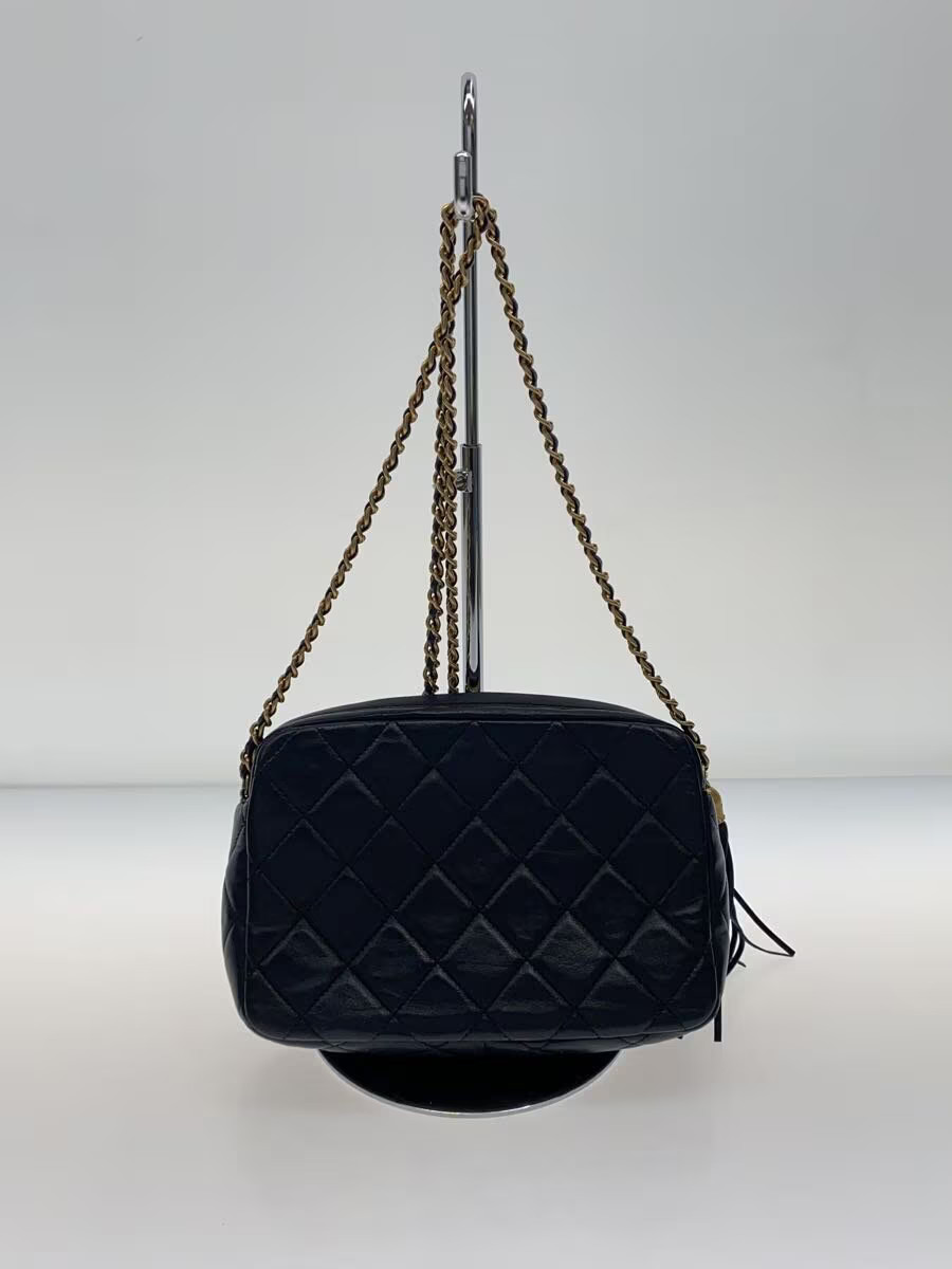 CHANEL Matlass Fringe Chain Shoulder Bag Scuffs Minor Scratches Shoulder Bag Lea