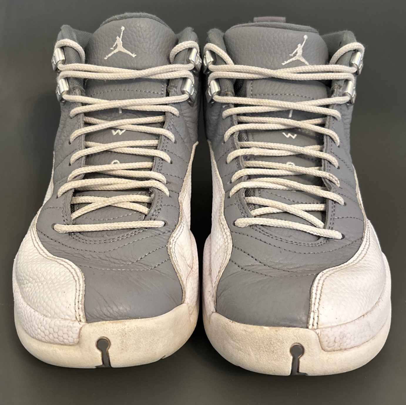 Air Jordan 12 Stealth White And Gray Men’s Size 9.5