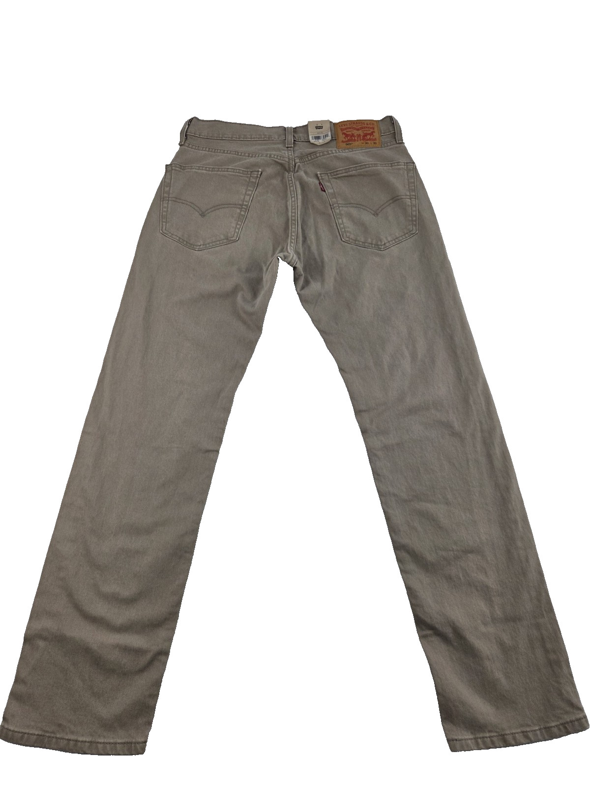 Levis Mens Jeans 505 Regular Straight Leg Stretch Size 30X30 Sand Brown