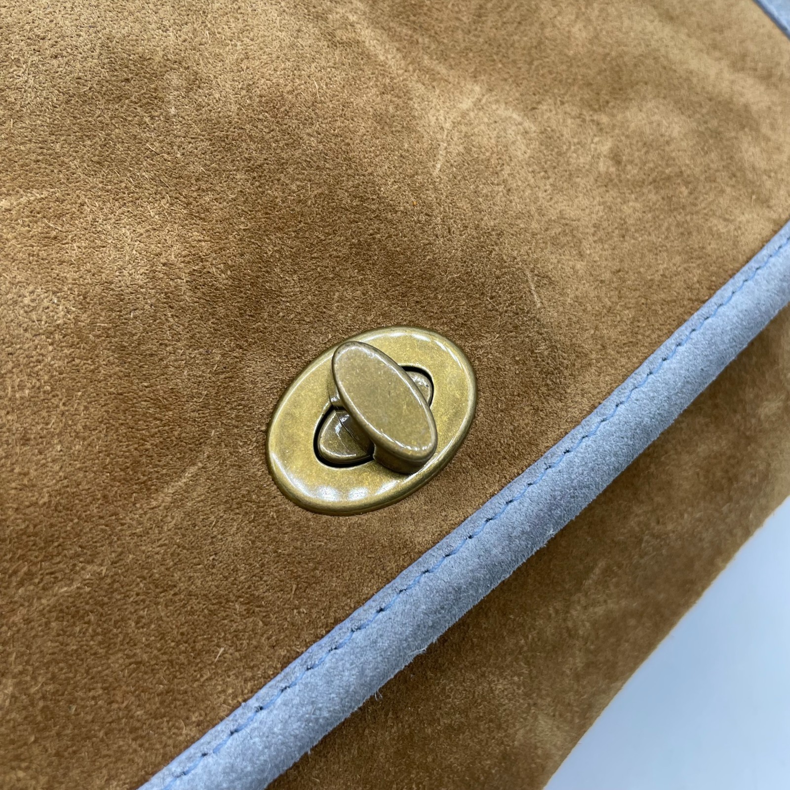Miu Miu Handbag Hobo Shoulder bag Brown Suede Leather Y2K Archive 117 Authentic