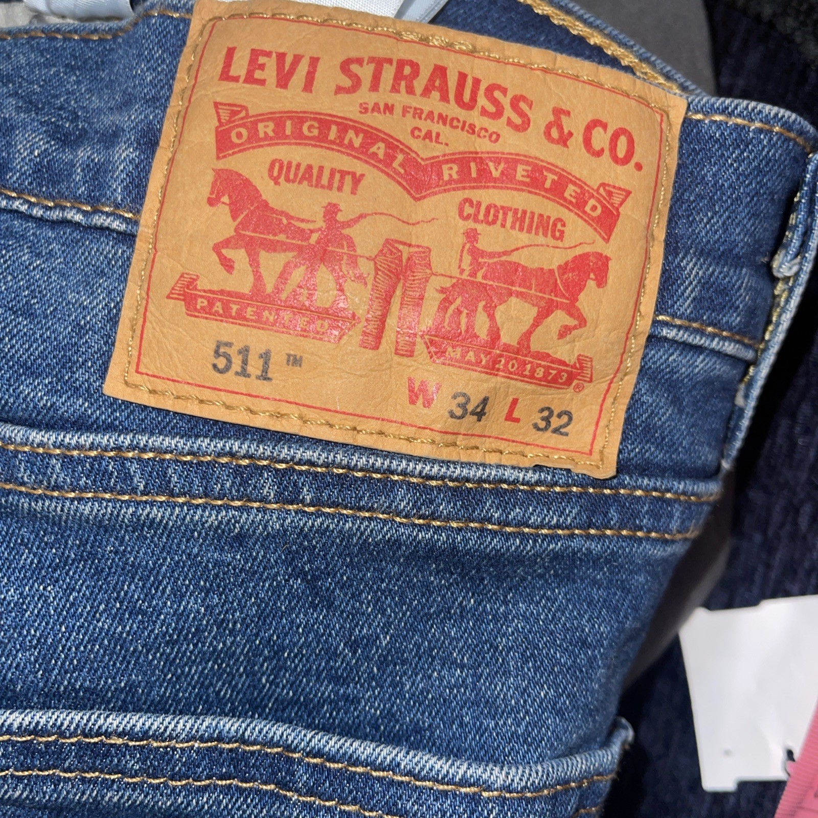 Levi’s Men’s Denim 511 Slim Fit Jeans 34/31 All Weather
