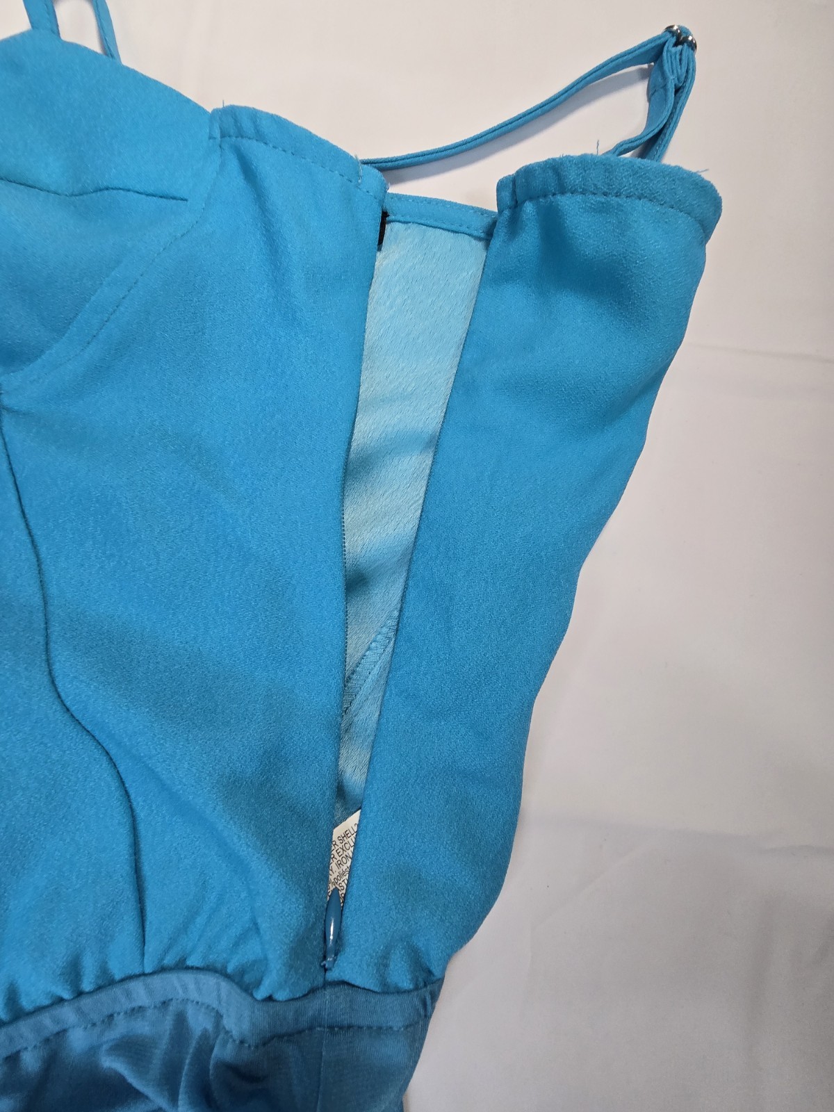 Forever 21 Women’s Bright Turquoise Bustier Cami Bodysuit Size Large NWT