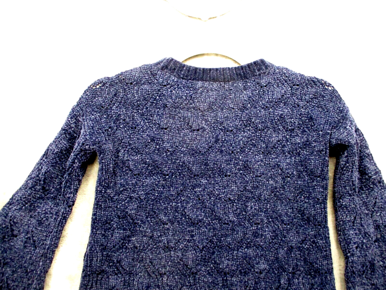 LC Lauren Conrad Sweater Women’s X-Small Navy Blue Crew Neck Tight Knit