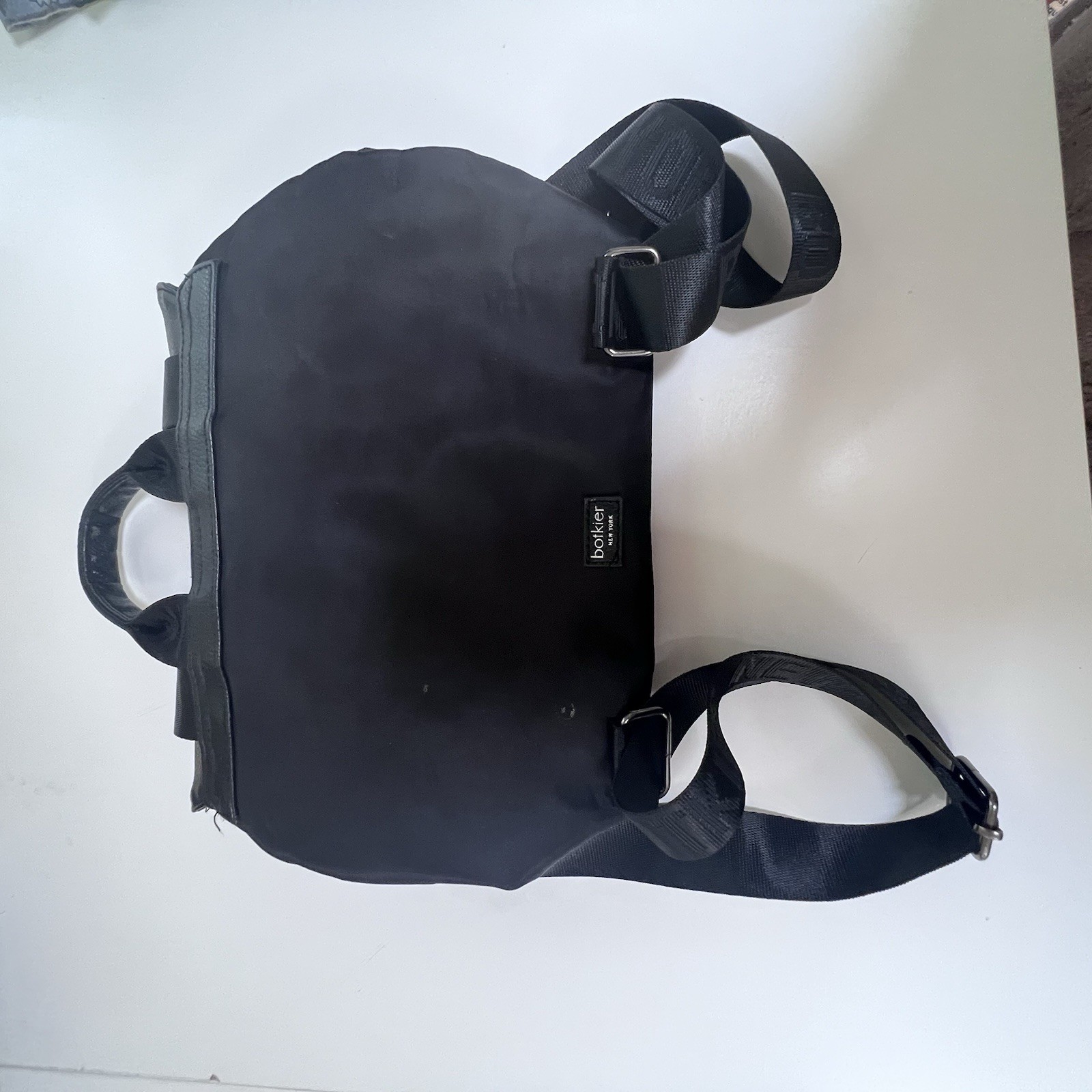 Botkier New York Trigger Mini Backpack Black Faux Leather/Nylon