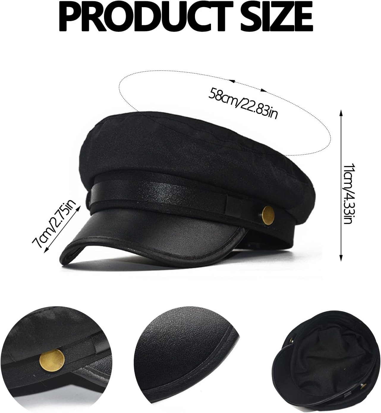 10Pcs Chauffeur Costume Accessories Set Black Limo Driver Hat Taxi Driver Gloves