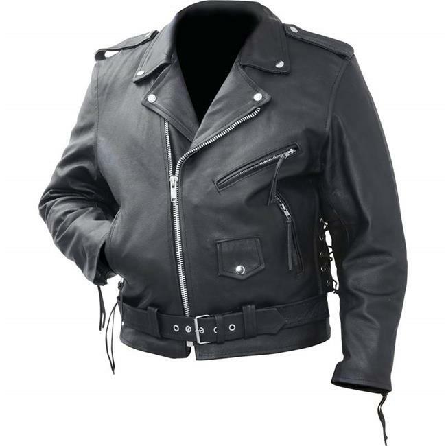 Rocky Mountain Hides BKMCBM2X Solid Genuine Cowhide Leather Classic Motorcycl…