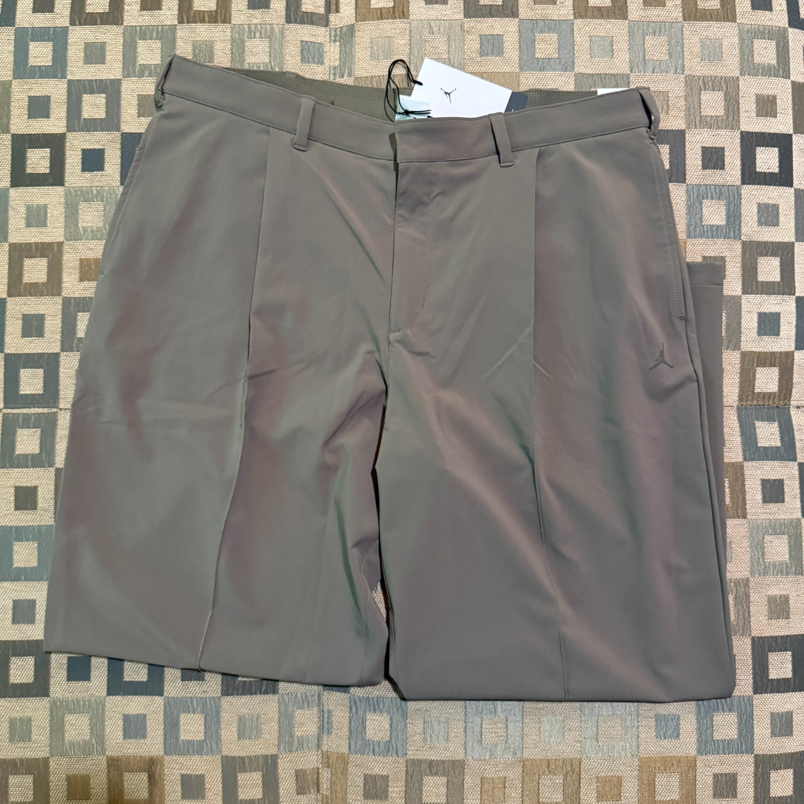 Nike Jordan Sports Golf Pants Olive Gray HV4769-040 US Size Pleated Details NWT