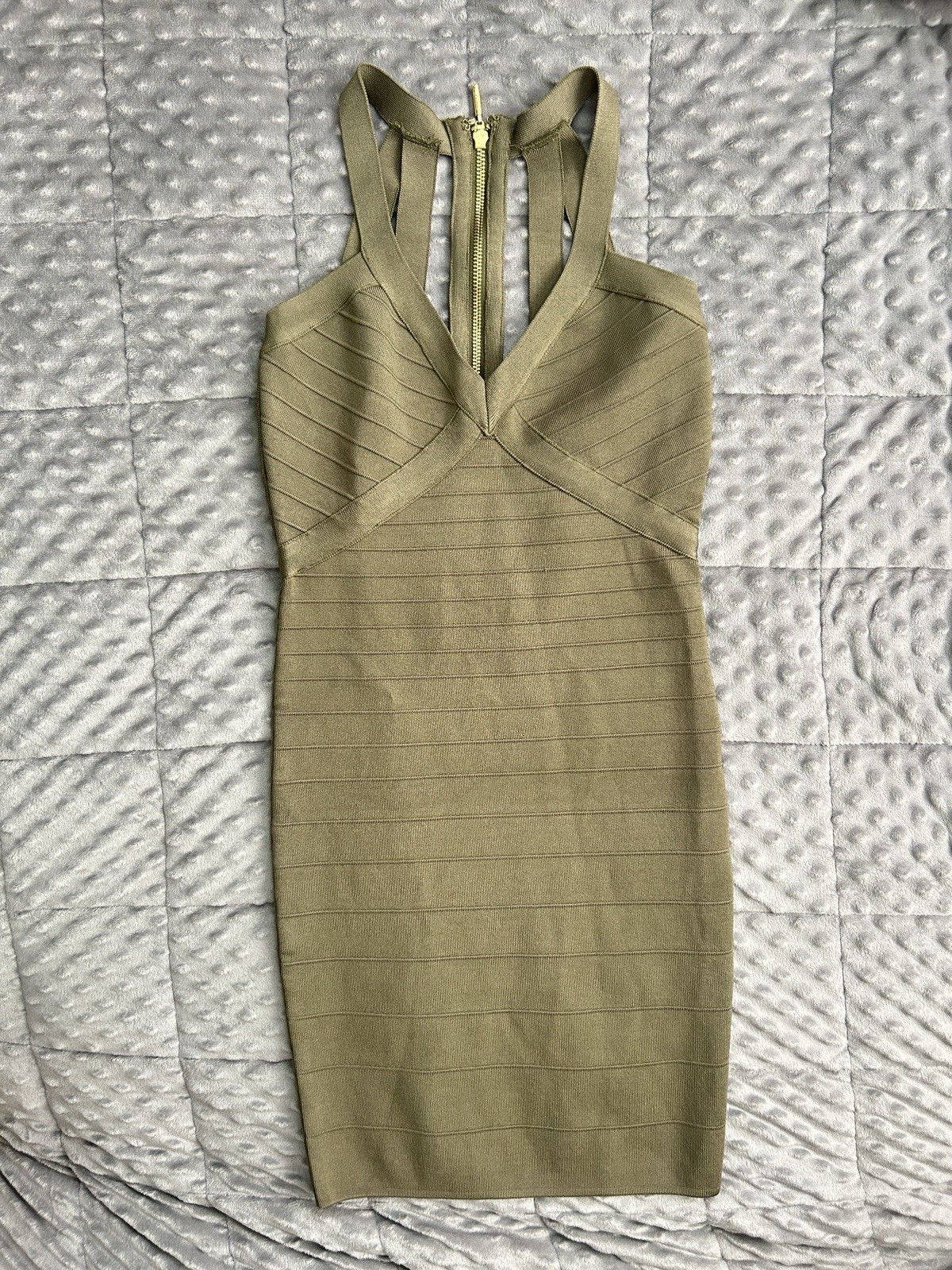 GUESS Green Bandage Dress with Cut Outs Size Small