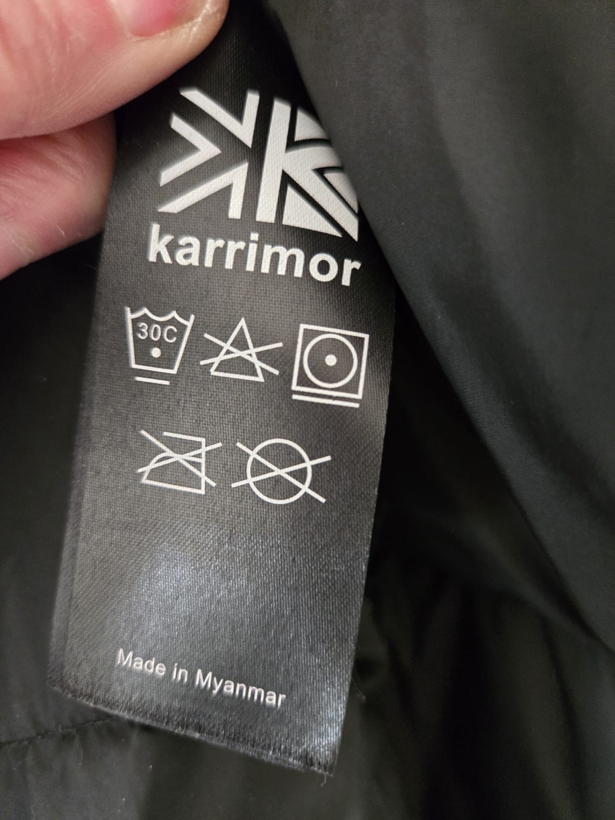 Karrimor Black ‘KS-650+ Weathertite Xtreme’ Feather and Down Coat, Size 18