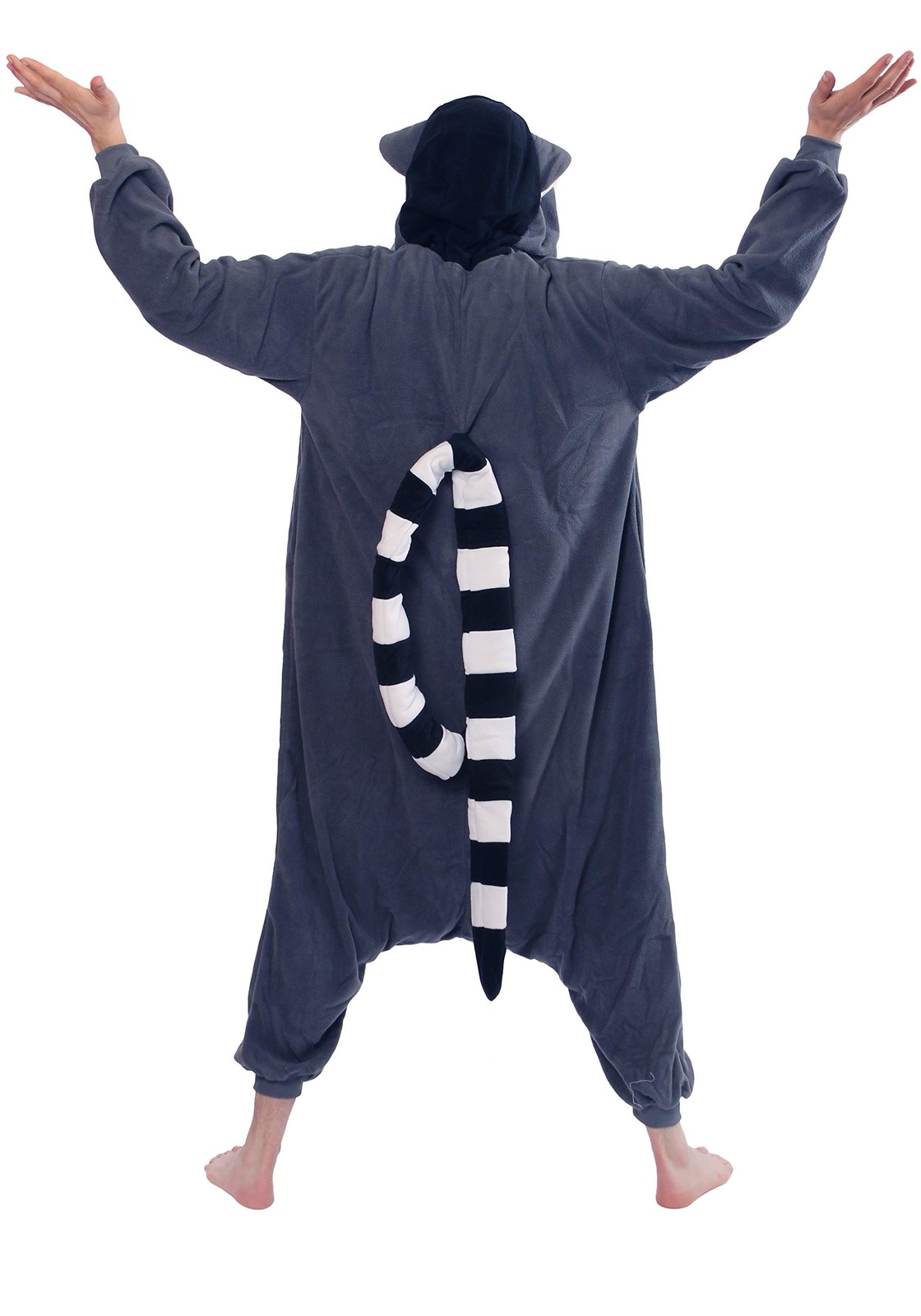 SAZAC Fleece Kigurumi Ring-Tailed Lemur Adult Free Size 2749