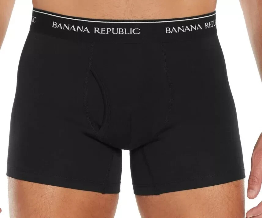 3 Pack – Banana Republic Men’s Boxer Briefs, BLACK, Select S, M, L, XL FAST SHIP