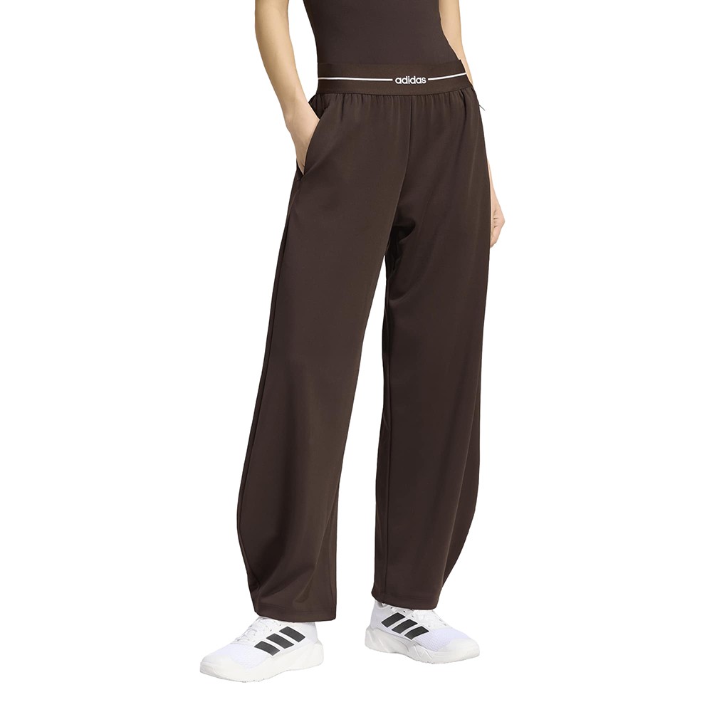 adidas Hyperglam Barrel Joggers Womens Brown Casual Athletic Bottoms SB1158-KF41