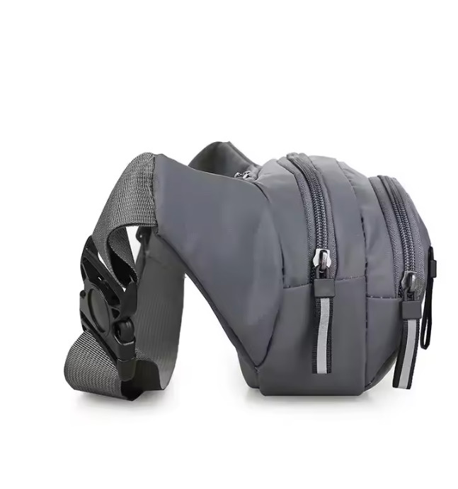 Men Canvas Waist Pack Fanny Bag Ultra Thin Anti Theft Running Belt no box