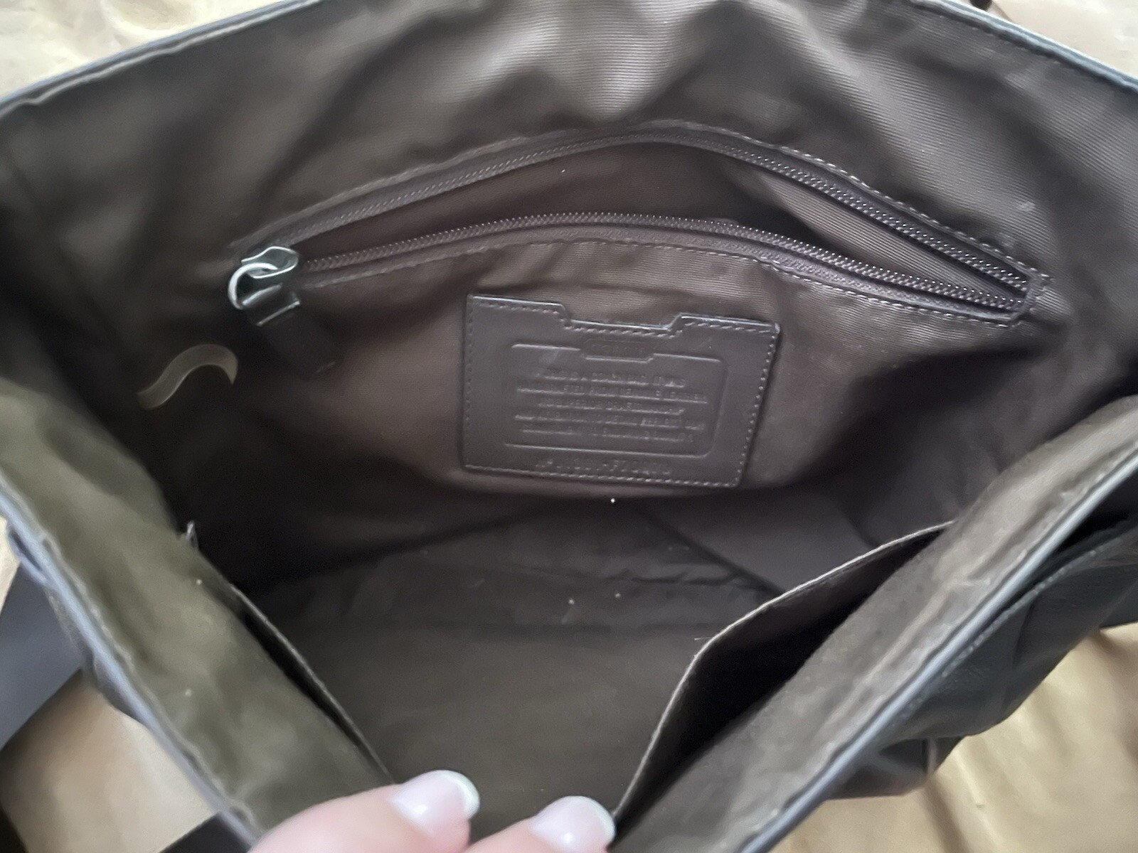 COACH CAMDEN LEATHER MAP BAG STYLE # F70973