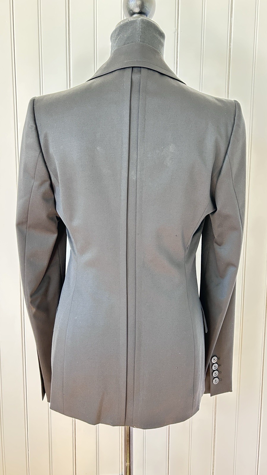 GUCCI Italy Black Wool Blazer IT 42 Tom Ford Era Tailored Jacket