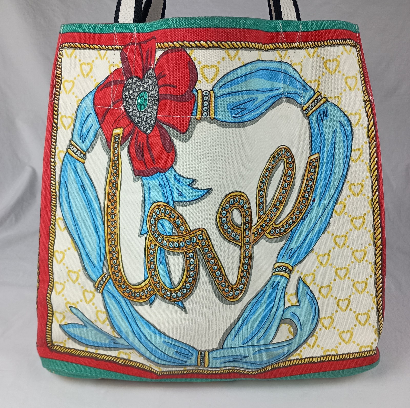 Brighton Canvas Tote Bag Sparkle And Shine-Peace Love & Jewels-Large