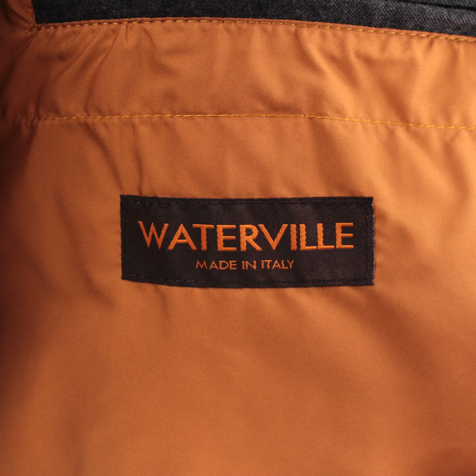 Waterville NWT Polyester Quilted Vest Size 54 (2XL US) Theo In Solid Orange
