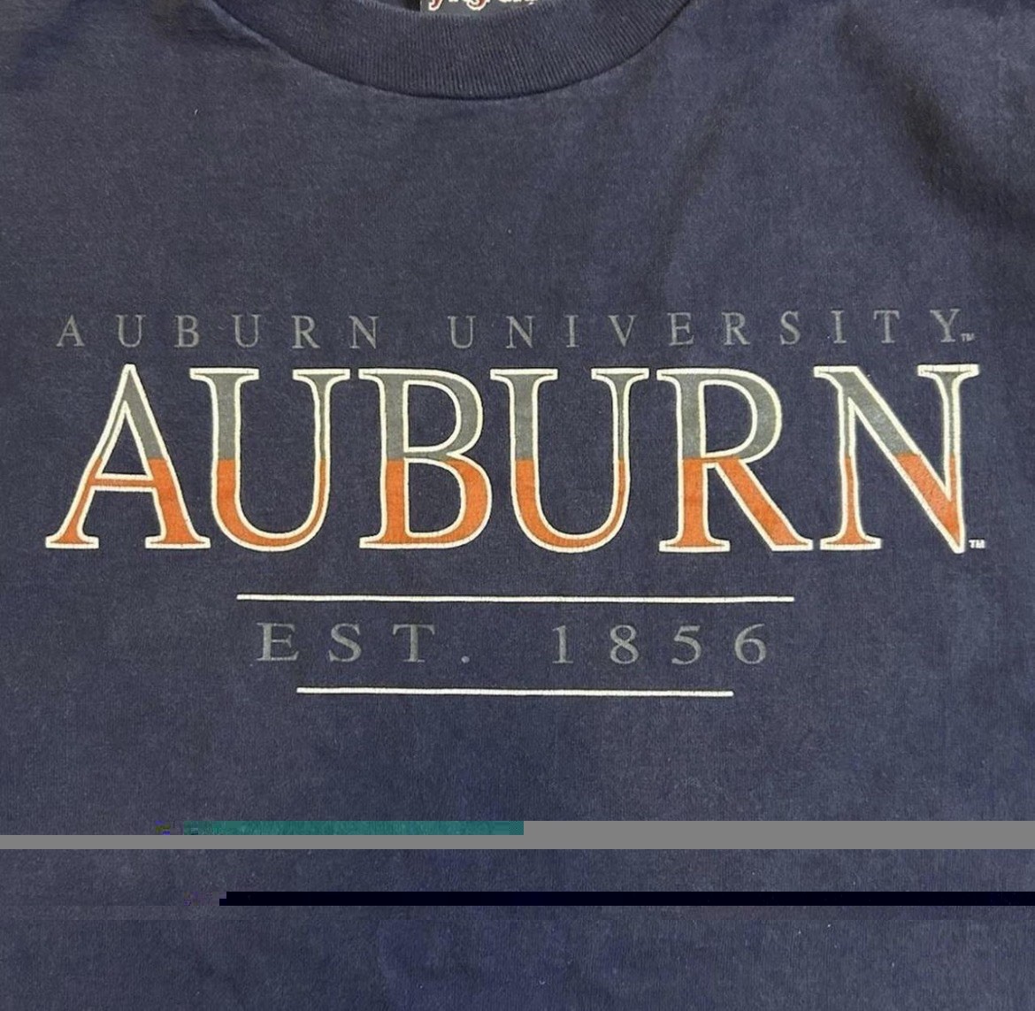 Vintage Y2K Navy blue Auburn University Jansport t-shirt Size XXL