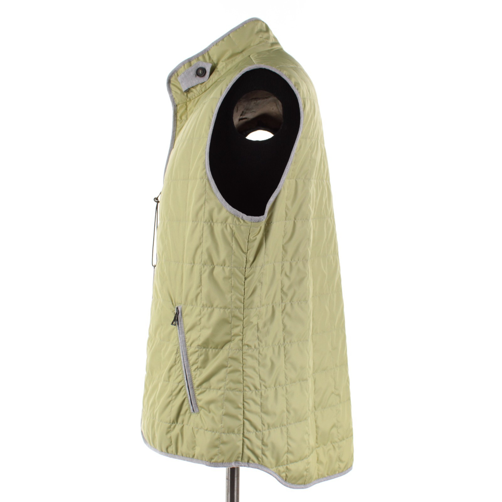 Waterville NWT Polyester Quilted Vest Size 58 (4XL US) Fit In Solid Green