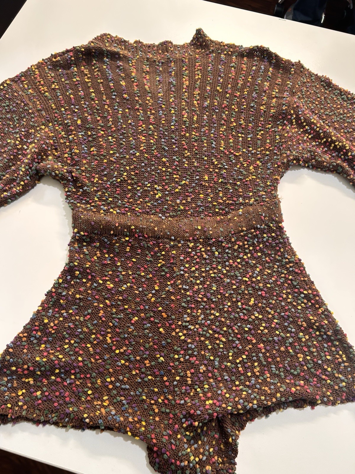 Judith March Brown Colorfull Romper Size M