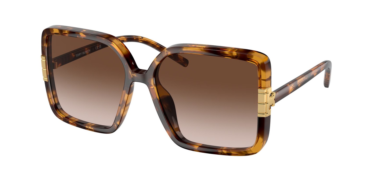 TORY BURCH TY9075U 199213 Tortoise Light Brown Gradient 57 mm Women’s Sunglasses