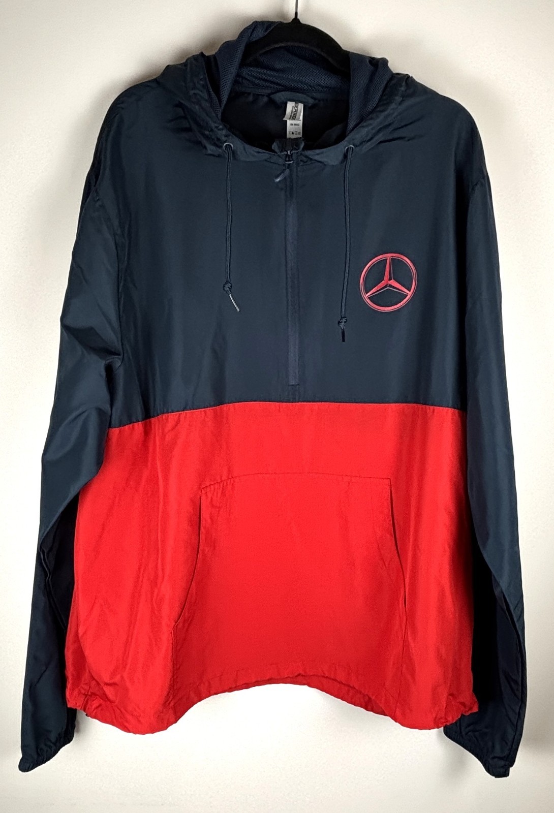 Anorak Adjustable 1/4 Zip Hooded Jacket – Mercedes Logo Unisex 2XL
