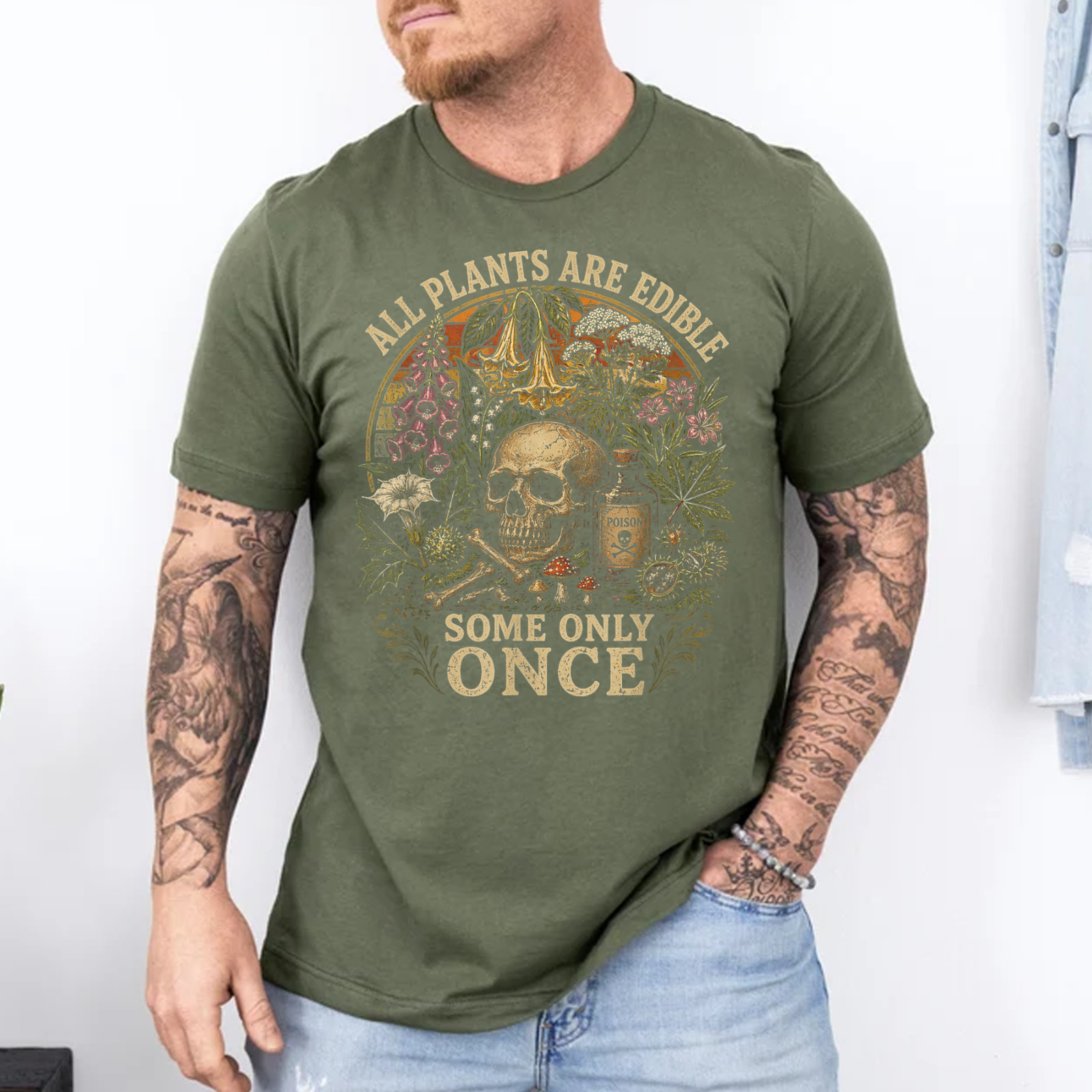 All Plants are Edible Some Only Once Funny Men Women Gifts T-Shirt