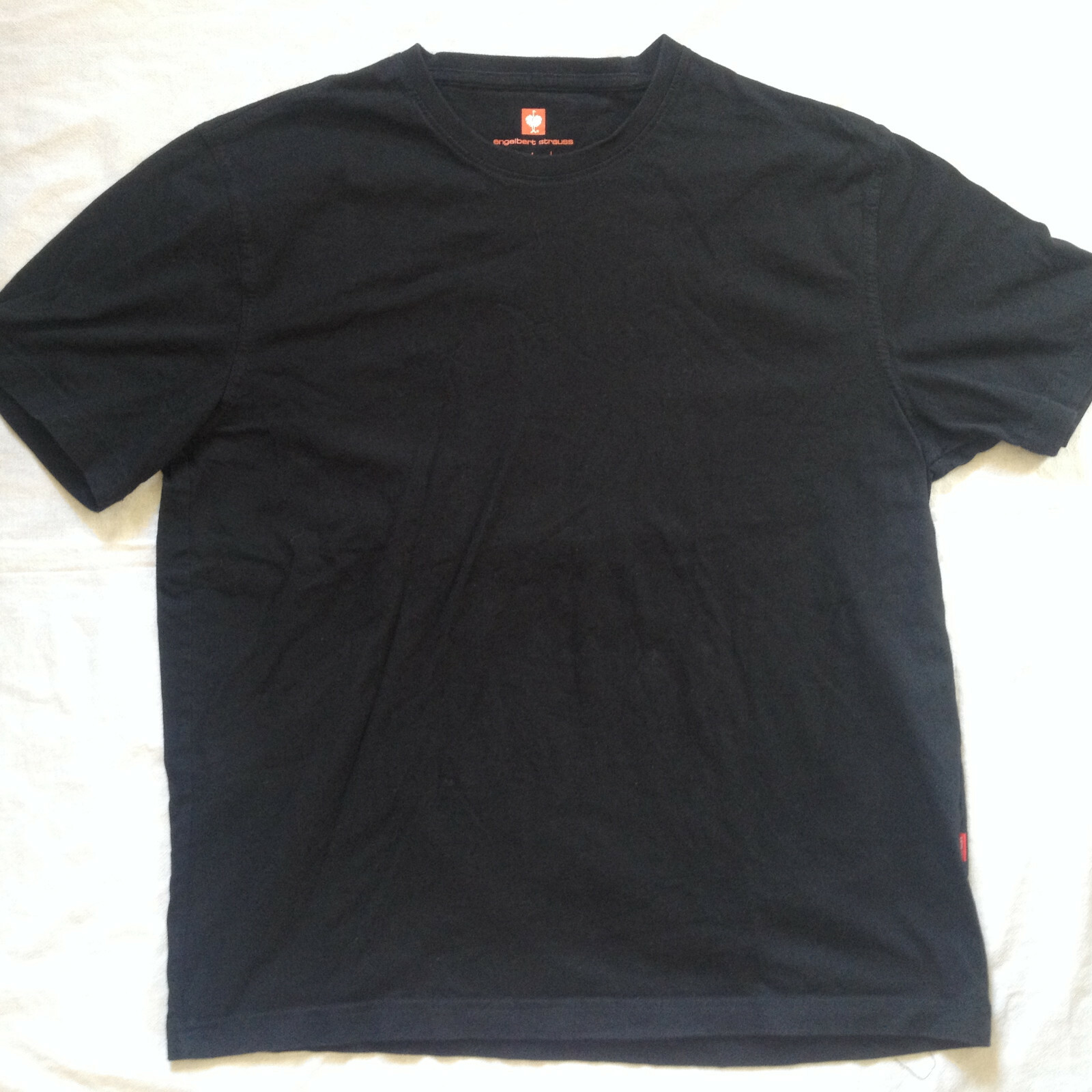 ENGELBERT STRAUSS GERMANY WORK BLACK T-SHIRT REGUAR FIT LARGE SIZE