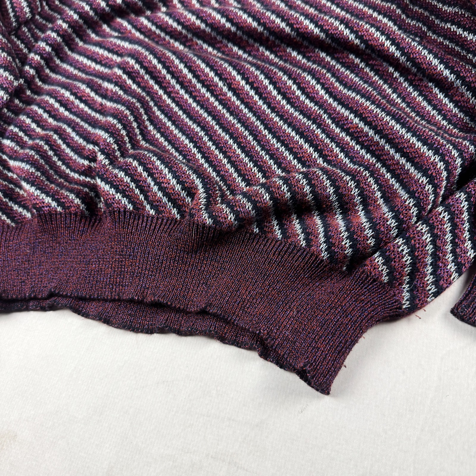 Mens Vintage Portobello’s Abstract Knit Sweater Coogi Style 90s Oversized Graphi