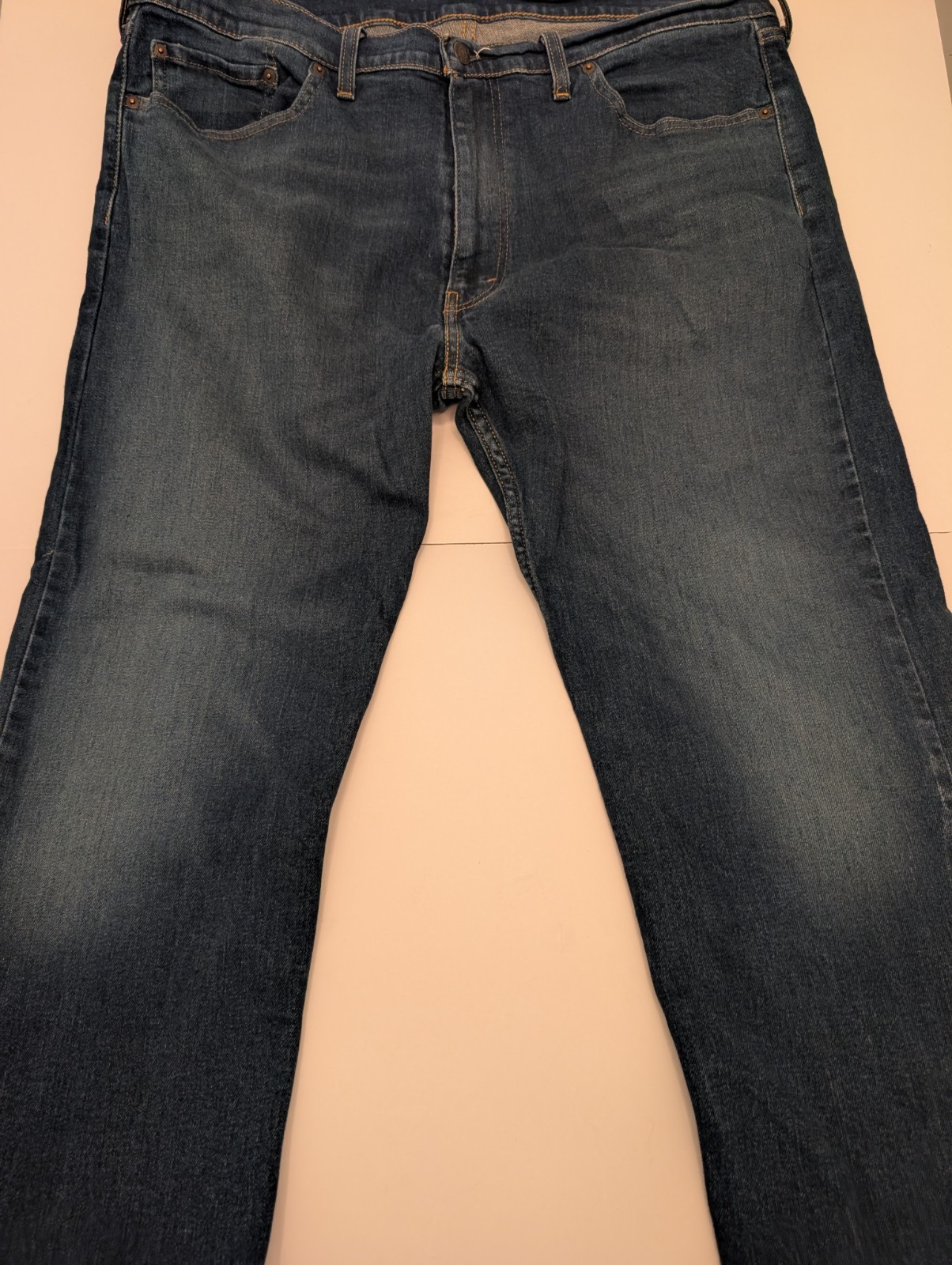 Levi’s 505 Series 40×32 Men’s Blue Denim Straight Leg Zip Button Closure Jeans