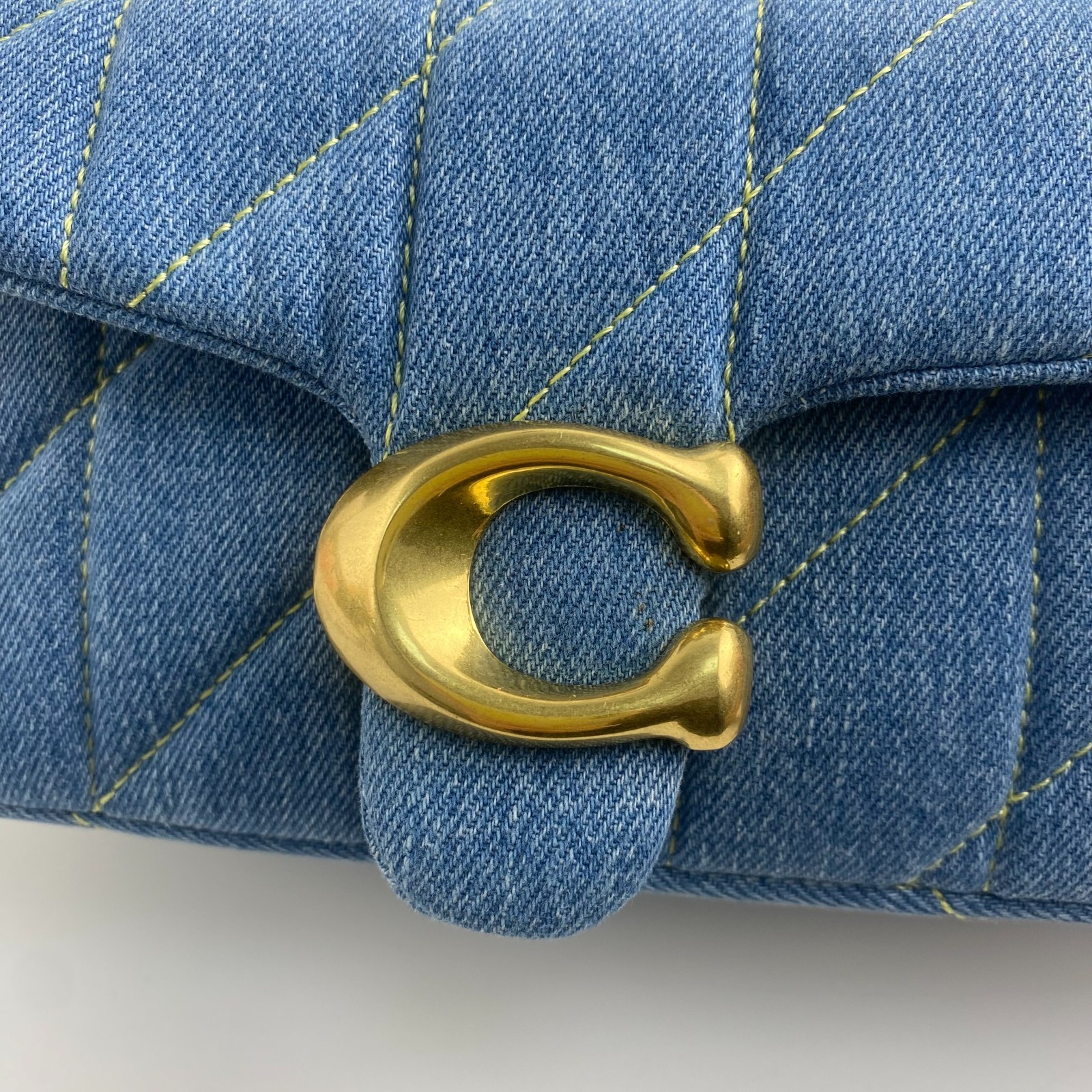 Coach Tabby Shoulder Bag 20 Quilted CR701 Denim Blue