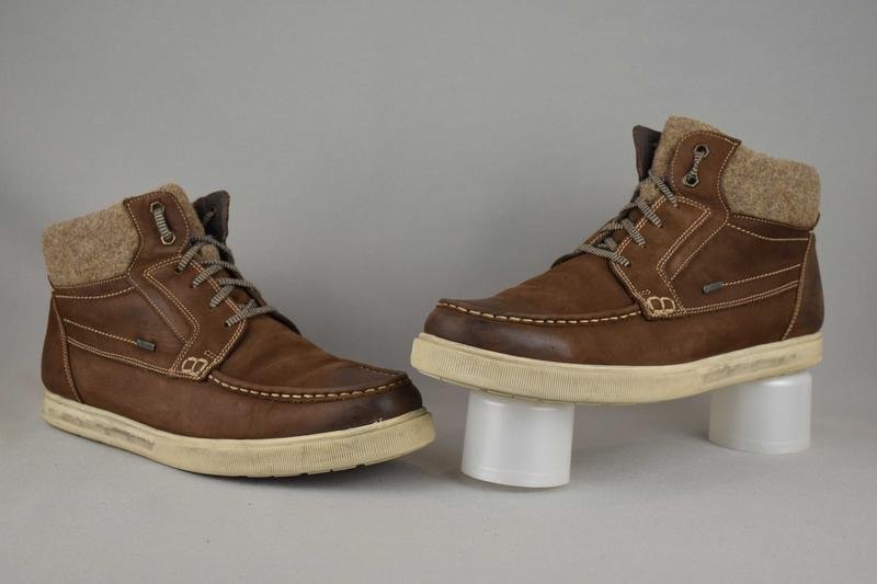 Men Ecco Boots Brown Nubuck 44