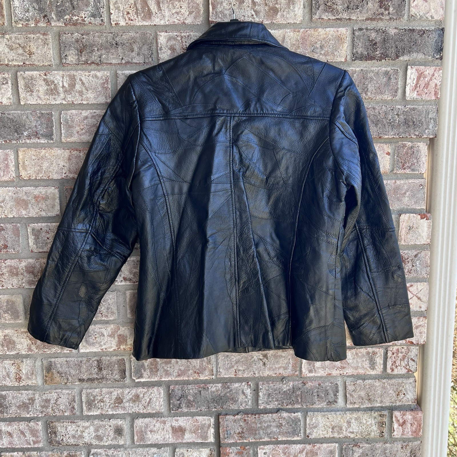 🍒💣 Vintage 80’s Black Leather Blazer Style Jacket